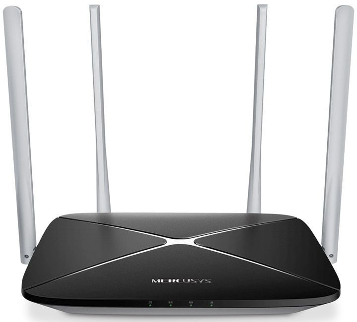Роутер беспроводной Mercusys AC12 AC1200 10/100BASE-TX черный