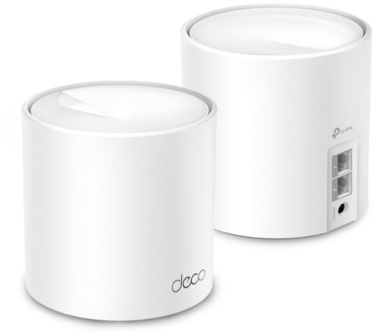 Бесшовный Mesh роутер TP-Link Deco X10 (DECO X10(3-PACK)) AX1500 10/100/1000BASE-TX белый (упак.:3шт)