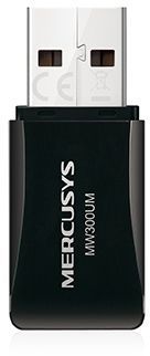 Сетевой адаптер Wi-Fi Mercusys MW300UM N300 USB 2.0