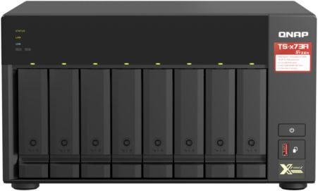 Сетевое хранилище NAS Qnap TS-873A-8G 8-bay настольный Ryzen V1500B