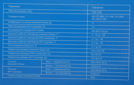 Усилитель сигнала Триколор TR-4G-15kit 20м белый (046/91/00055154)