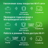 Повторитель беспроводного сигнала Digma D-WR300 N300 10/100BASE-TX/Wi-Fi белый (упак.:1шт)