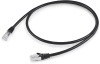 Патч-корд Buro STP 4 пары cat7 CCA molded 1м черный RJ-45 (m)-RJ-45 (m)