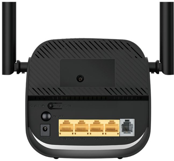 Роутер беспроводной D-Link DSL-2750U/R1A ADSL черный