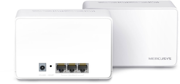 Бесшовный Mesh роутер Mercusys Halo H80X (HALO H80X(2-PACK)) AX3000 10/100/1000BASE-TX компл.:устройство/крепления/адаптер белый (упак.:2шт)
