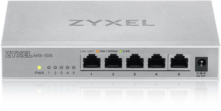 Коммутатор Zyxel MG-105-ZZ0101F 5x2.5Гбит/с неуправляемый