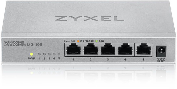 Коммутатор Zyxel MG-105-ZZ0101F 5x2.5Гбит/с неуправляемый