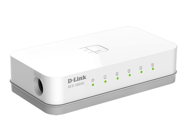 Коммутатор D-Link DES-1005C 5x100Мбит/с неуправляемый