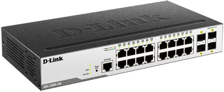 Коммутатор D-Link DGS-3000-20L/B1A (L2) 16x1Гбит/с 4SFP управляемый