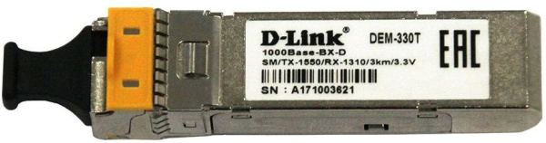 Трансивер D-Link 330T/3KM/A1A оптич. SFP SM Tx:1550нм Rx:1310нм до 3км
