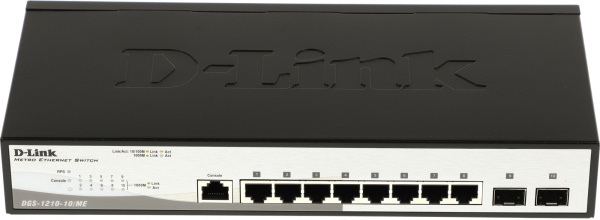 Коммутатор D-Link DGS-1210-10/ME/A1A 8x1Гбит/с 2SFP управляемый