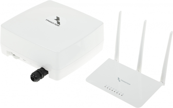 Усилитель сигнала Триколор TR-4G-15kit 20м белый (046/91/00055154)