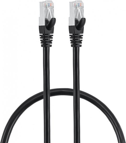 Патч-корд Buro STP 4 пары cat7 CCA molded 0.5м черный RJ-45 (m)-RJ-45 (m)