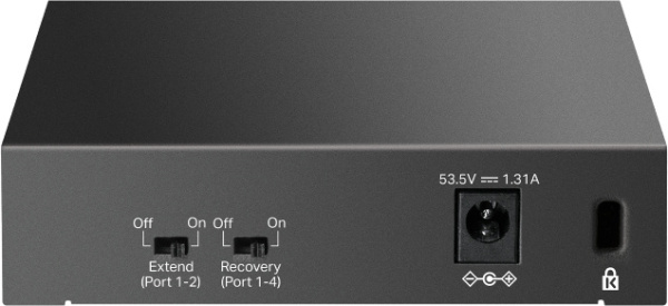 Коммутатор TP-Link LS105GP (L2) 5x1Гбит/с 4PoE 65W неуправляемый