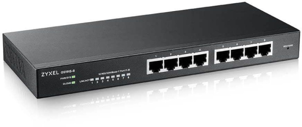 Коммутатор Zyxel GS1915-8-EU0101F (L2) 8x1Гбит/с управляемый