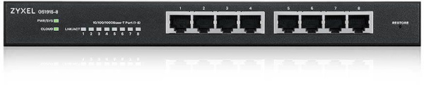 Коммутатор Zyxel GS1915-8-EU0101F (L2) 8x1Гбит/с управляемый