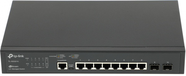 Коммутатор TP-Link SG3210 8x1Гбит/с 2SFP управляемый