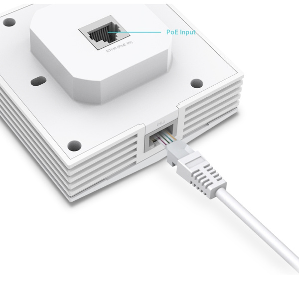 Точка доступа TP-Link EAP650-Wall AX3000 10/100/1000BASE-TX белый