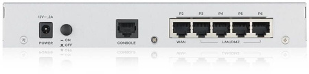 Межсетевой экран Zyxel USG Flex 50 (USGFLEX50-RU0101F) 10/100/1000BASE-TX серебристый