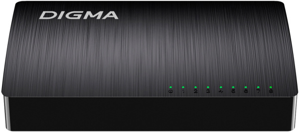 Коммутатор Digma DSW-108GE 8x1Гбит/с неуправляемый
