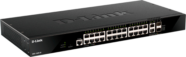 Коммутатор D-Link DGS-1520-28/A1A (L3) 24x1Гбит/с 2x10Гбит/с 2xКомбо(10GBase-T/SFP+) управляемый