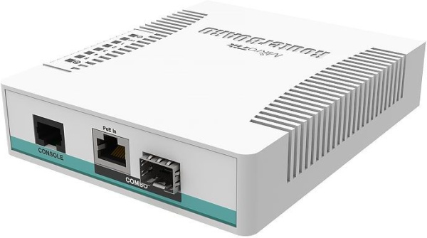Коммутатор MikroTik CRS106-1C-5S 1xКомбо(1000BASE-T/SFP) 5SFP управляемый