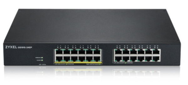 Коммутатор Zyxel GS1915-24EP-EU0101F (L2) 24x1Гбит/с 12PoE+ 130W управляемый